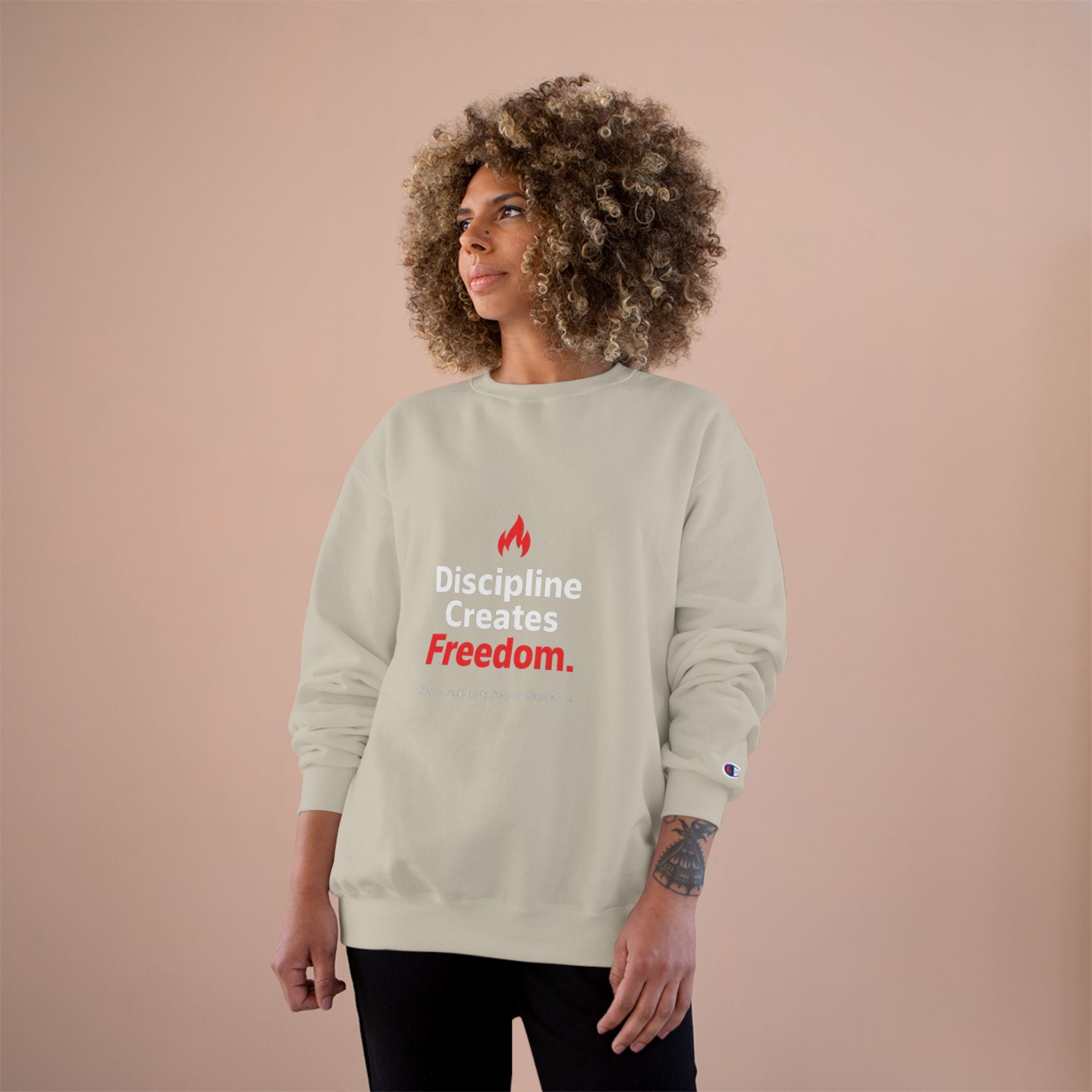 Discipline Creates Freedom Sweatshirt — Motivational Champion Crewneck