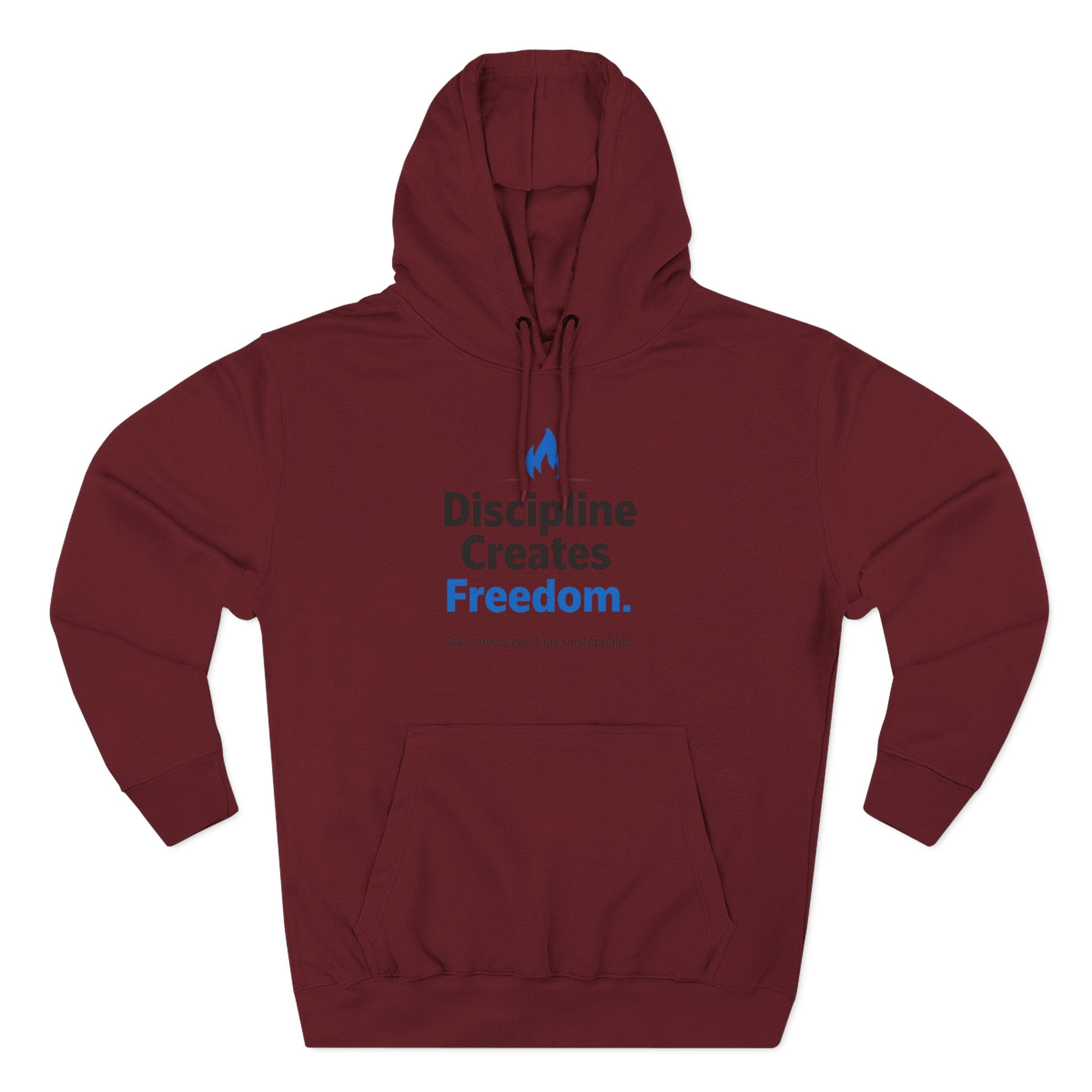 Discipline Creates Freedom Hoodie — Motivational Fitness & Productivity Pullover