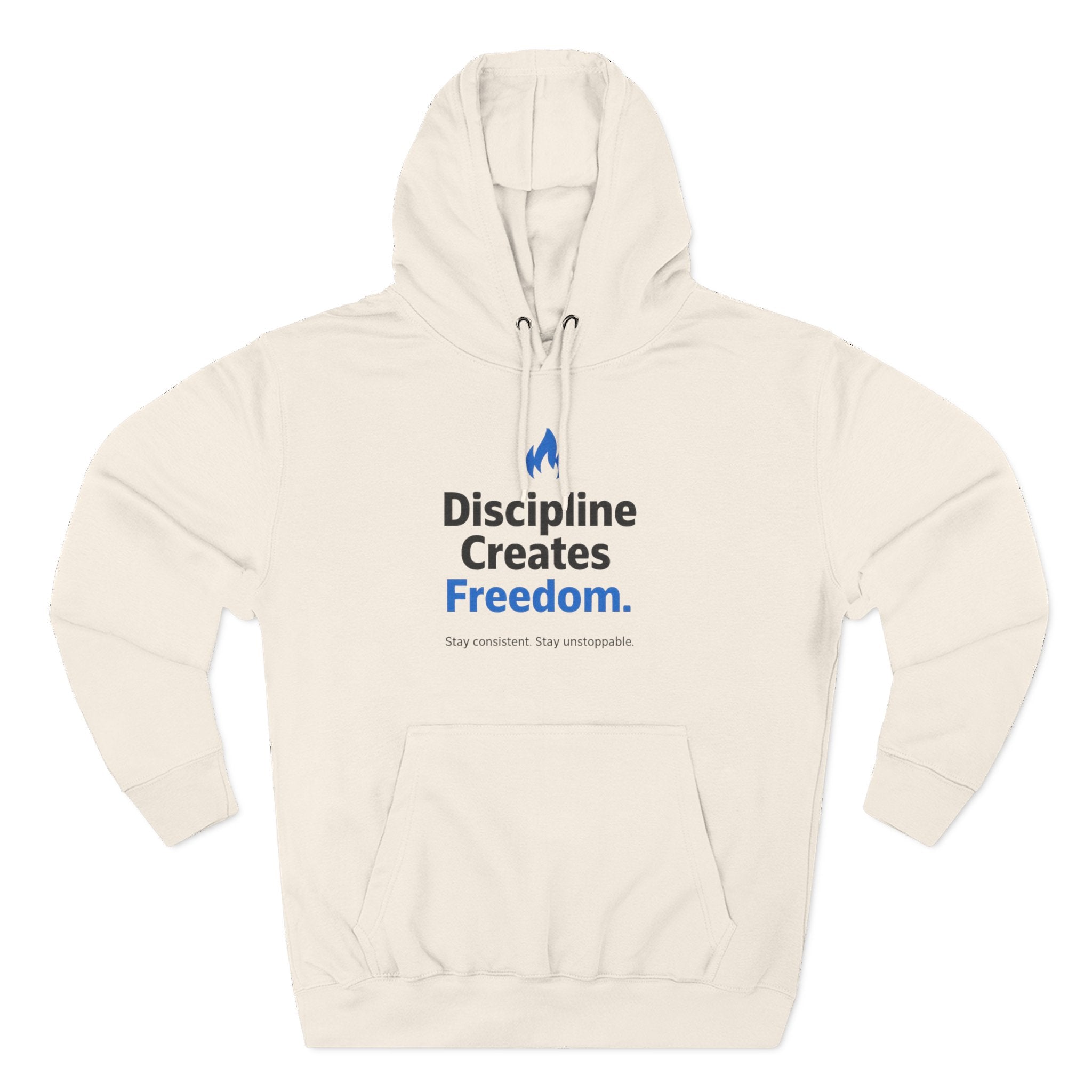 Discipline Creates Freedom Hoodie — Motivational Fitness & Productivity Pullover