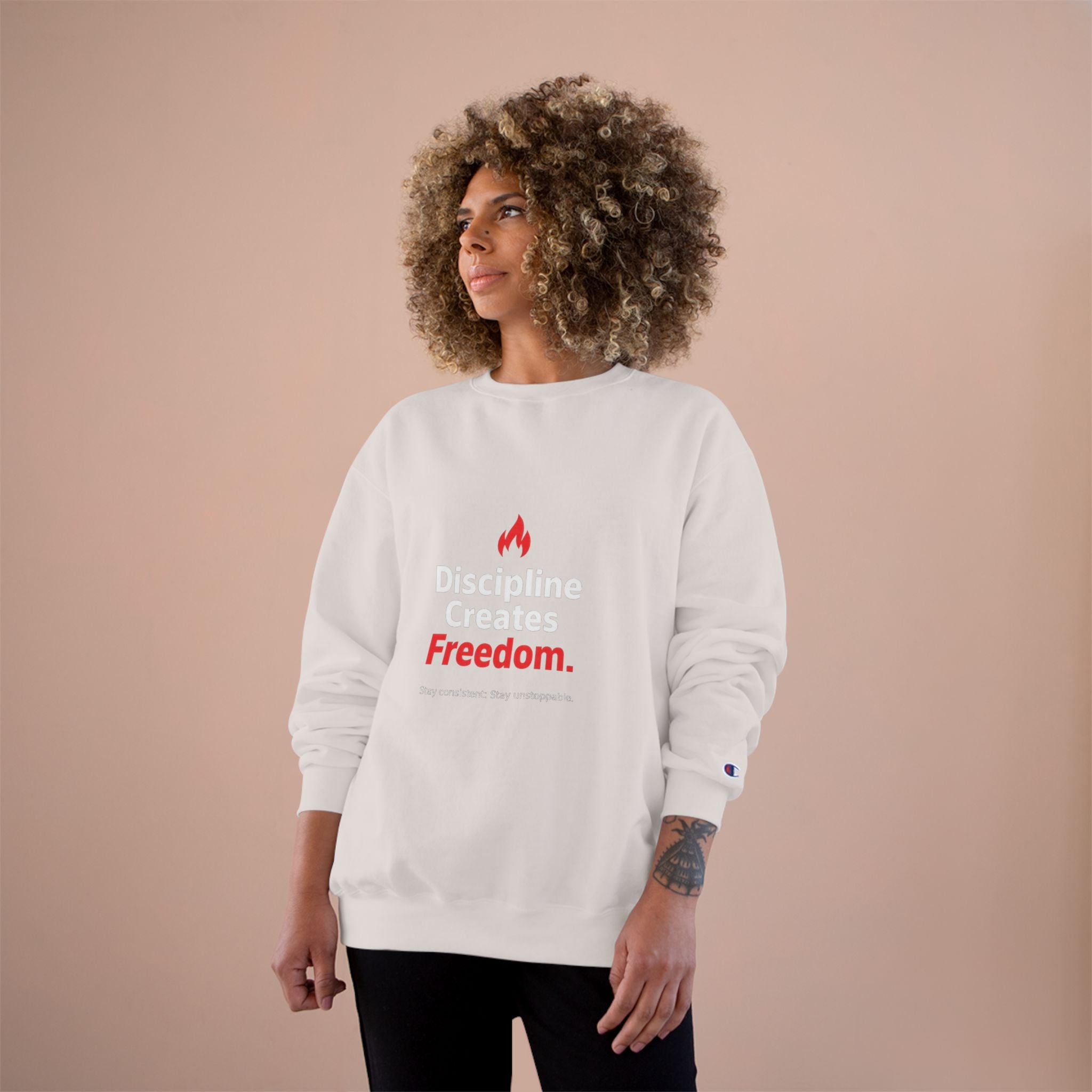 Discipline Creates Freedom Sweatshirt — Motivational Champion Crewneck
