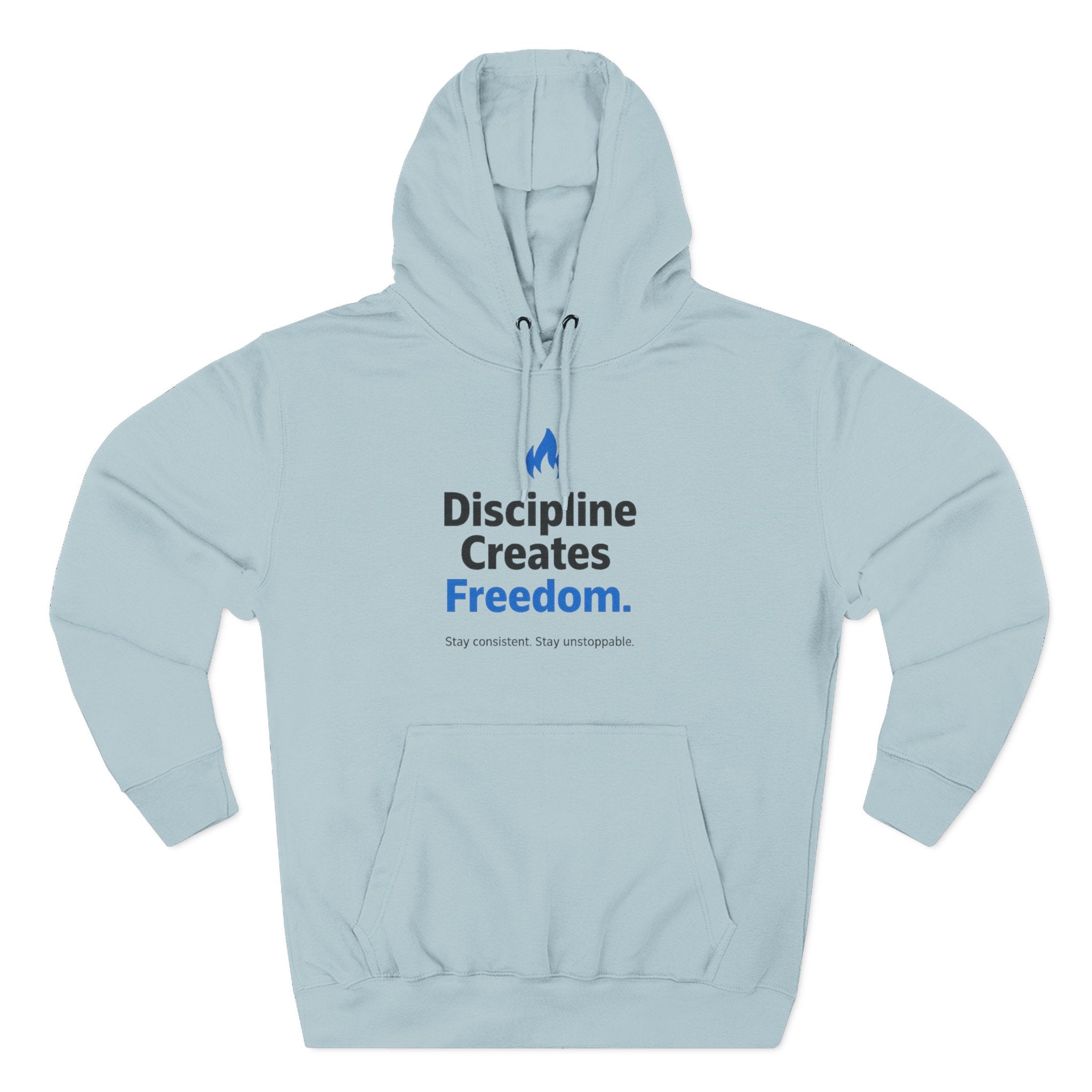 Discipline Creates Freedom Hoodie — Motivational Fitness & Productivity Pullover