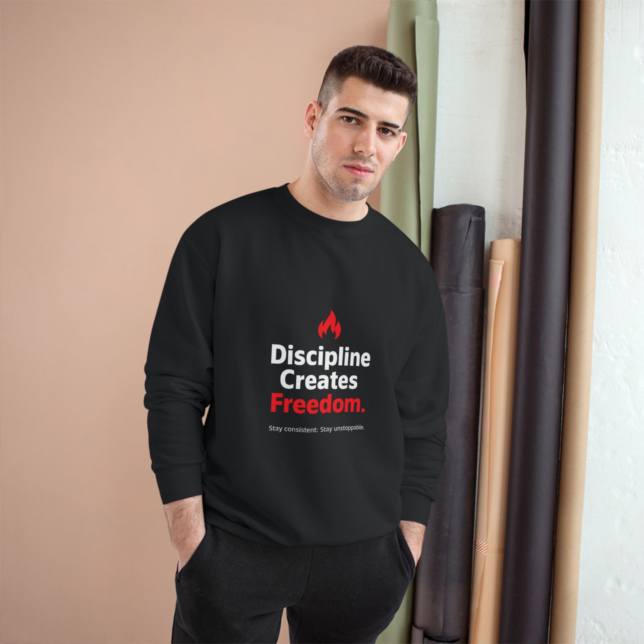 Discipline Creates Freedom Sweatshirt — Motivational Champion Crewneck