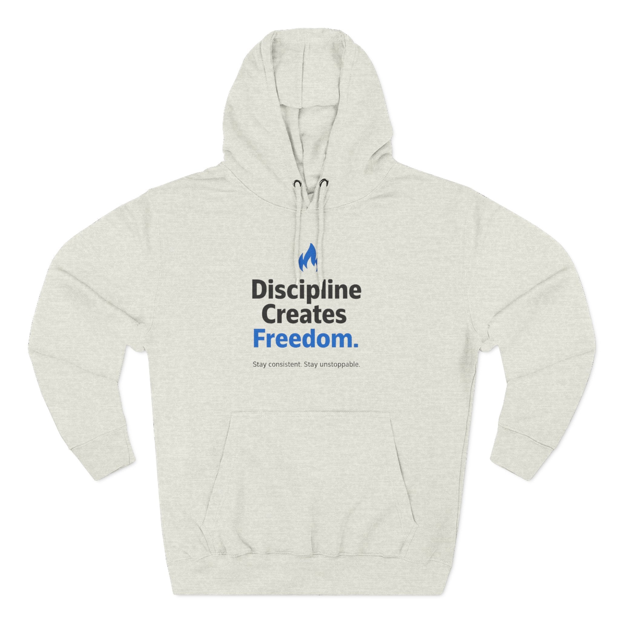 Discipline Creates Freedom Hoodie — Motivational Fitness & Productivity Pullover
